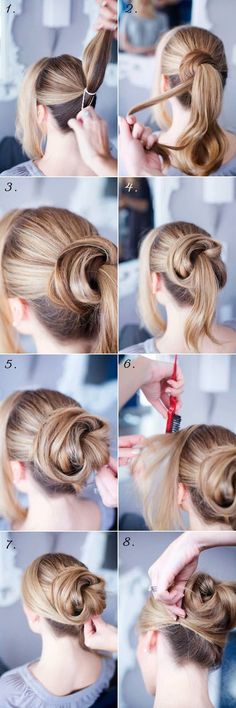 Gorgeous updo tutorial #hairstyles #style Diy Updo, Peinados Recogidos, Winter Hairstyles