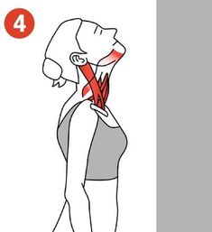 a woman holding her neck in pain, with the text 4 ways to stop it