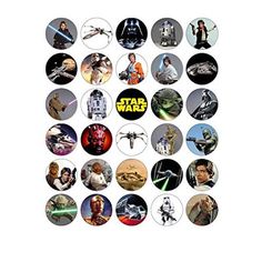 star wars stickers are arranged in the shape of a circle