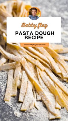 baby peay pasta dough recipe with text overlay