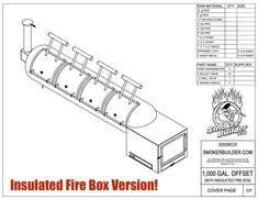 offset smoker blueprint Offset Smoker Plans, Build A Smoker, Smoker Plans, Diy Smoker, Smoker Trailer, Drum Smoker, Custom Grill, Offset Smoker, Plasma Table