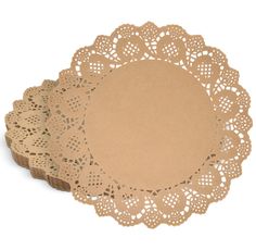 PRICES MAY VARY. 300 round light brown Kraft paper doilies is designed with an elegant lace border and scallop edge. Stock up to have plenty for all your party needs. Round Doilies are made of high quality paper that's disposable which reduces clean-up time so you can enjoy more time with friends and family! After the party just collect the tablecloths with all the garbage and throw it into the trash can. Presto! Cleanup completed! Round Doilies are made of high quality paper that's disposable w Rustic Placemats, Wedding Placemats, Tea Party Supplies, Decorative Placemats, Lace Placemats, Cake Dessert Table, Handmade Invitations, Paper Placemats, Wedding Plates