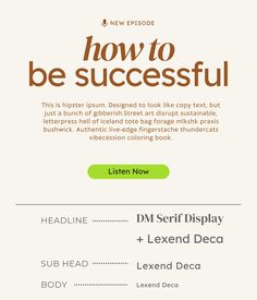 an email cover with the words how to be successful