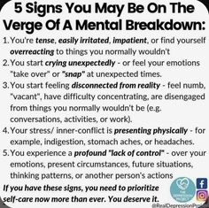 Mental Health Facts, Awareness Quotes, The Verge, Mental And Emotional Health, Psychology Facts, Self Care Activities, Mental Health Matters, Health Quotes, Health Facts