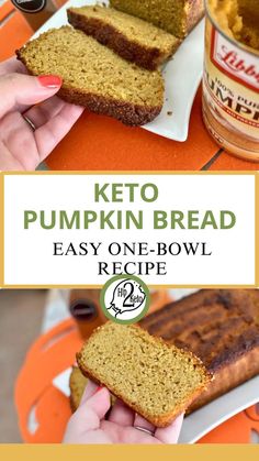 Our Keto Pumpkin Bread is the Best, Easy One-Bowl Recipe Pumpkin Keto, Keto Pumpkin Bread, Easy Homemade Bread, Bread Pumpkin, Keto Banana Bread, Homemade Bread Easy, Diet Breakfast Recipes