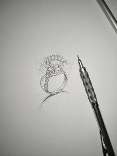 Draw Jewelry, Drawing Jewelry, 3d Ring, Ad Jewellery, Jewelry Knowledge, Bridal Gift Wrapping Ideas, Cocktail Earrings