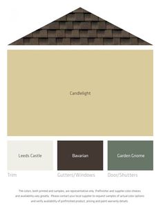 the exterior color scheme for a house