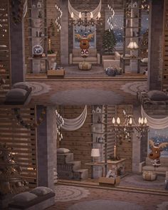 Reddit - Dive into anything Acnh Hhp Elegant, Acnh Christmas Interior Ideas, Acnh Christmas Living Room, Acnh Hhp Winter, Acnh Hhp Christmas, Acnh Hhp, Acnh Inspiration, Rest Up, Island Ideas