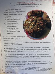 a recipe for muffins with nuts on top