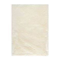 a white area rug on a white background