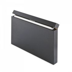 a black binder on a white background