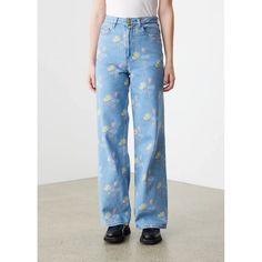 Reposhing This Item I Purchased From @Dhyn. Loved It, But Ready To Rotate For Something New. Questions? Leave A Comment Below! Wide Straight Jeans, Print Denim, Printed Denim, Straight Jeans, Something New, Bleach, Straight Leg, Floral Print, Light Blue