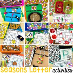 the seasons letter activities are great for kids