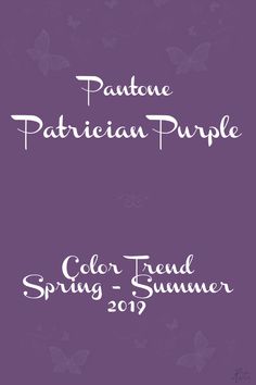 two purple banners with butterflies on them and the words, pantonee particular purple color trend spring - summer 2009