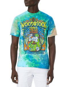 PRICES MAY VARY. Officially licensed Woodstock merchandise Hand dyed using fiber active dyes for long lasting wear Taped shoulders for strength and comfort Printed in the USA Woodstock Music, Woodstock Festival, White Lake, Festival T Shirts, Woodstock, Branded T Shirts, Music Festival, Blue Man, Hand Dyeing