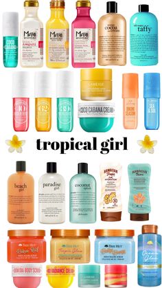 How To Smell Tropical, Tropical Scents, Beachy Girl, Girl Essentials, Hairstyle Examples, Tropical Girl, Stocking Stuffers For Her, Sephora Skin Care, Tropical Scent