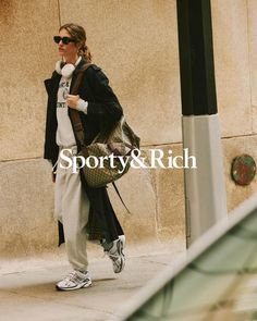 Sporty & Rich | Our Wall Street Drop is now available and at our NYC Flagship store. @Altyn Isabella @fahimkassam | Instagram Athleisure Inspo, Street Fashion Shoot, Street Style Aesthetic, Sporty Looks, Nyc Street Style, Business Venture