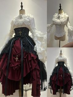 Fantasy Suit, Small Top Hat, Dark Feminine Outfits, Lift Skirt, Dress Lengths, Princess Sleeves, Dress Design Sketches, Princess Outfits, Dress Princess