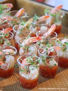 the top 10 diy party food ideas on pinterest are shrimp and tomato sauce