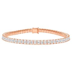 Gold Tennis Bracelet, Customised Bracelets, Bracelet Tennis, Bracelet Box, Diamond Tennis Bracelet, Vs Diamond, Rose Gold Bracelet