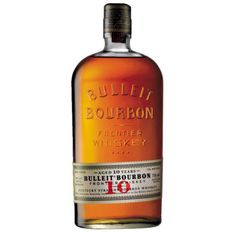 a bottle of bulleit bourbon whiskey is shown in this undrecognized image