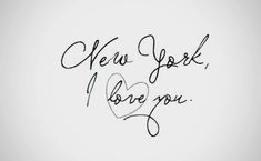 a handwritten message that says, new york i love you