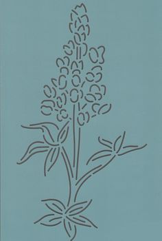 a drawing of a flower on a blue background