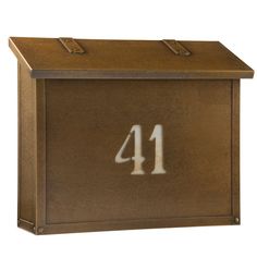 America's Finest Lighting Company Classic Wall Mounted Mailbox | Wayfair Brass Mailbox, White Mailbox, Large Mailbox, Architectural Mailboxes, Mailbox Design, Cottage Lighting, Custom House Numbers, Mail Boxes, Wall Mount Mailbox