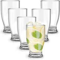 PRICES MAY VARY. Shatterproof acrylic glasses. Included 6 packs of unbreakable acrylic water tumbler. Capacity of each acrylic water glass: 10 fl oz. Size: 3''(top) x 5''(H) x 2.25''(bottom). Indestructible acrylic cups. The acrylic tumblers are BPA free. Features a smooth and polished rim with a large mouth opening for easy refill. Stackable design. Each cup adopts a fit design suitable for stacking, which saves space and maintains order. Glass alternative. These acrylic drinking glasses have a Acrylic Drinking Glasses, Plastic Drinking Glasses, Acrylic Cups, Plastic Glasses, Glasses Clear, Water Tumbler, Acrylic Tumblers, Plastic Tumblers, Water Glass