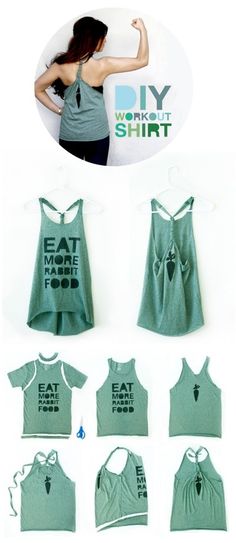 the instructions for how to make an easy tank top