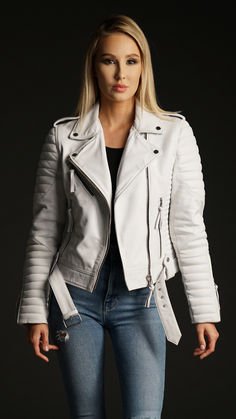 Quilted Leather Jacket, Perfect Night, Real Leather Jacket, Moto Style, Biker Style, Quilted Leather