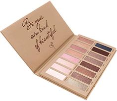 Best Pro Eyeshadow Palette Makeup - Matte Shimmer 16 Colors - Highly Pigmented - Professional Nudes Warm Natural Bronze #makeup Beautiful Eyeshadow, Eye Makeup Palette, Waterproof Eyeshadow, Best Eyeshadow, Eyeshadow Base, Pigment Eyeshadow, Amazon Beauty Products, Eye Shadows