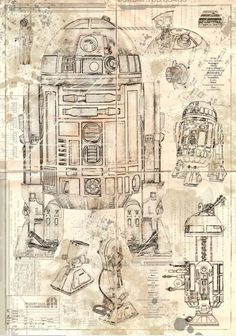 a drawing of a star wars vehicle on top of a piece of paper with instructions