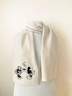 Mickey Mouse scarf is best Mickey Mouse gift for women. Fleece scarf with Mickey and Minnie mouse print. The scarf is soft and cozy. If you want to receive the product on time for a special occasion, please buy express shipping with your scarf.Processing time is 1-2 weeks and after this we will ship your order. *Pet free home Care Instructions: Hand wash or machine wash in gentle cycle with cold water.Flat air drying is preferred.It is ironed with low heat. Follow my shop to have the fashion sca Mickey Mouse Gifts, Doctor Who Tardis, Fleece Scarf, Mickey And Minnie Mouse, Mouse Print, Chiffon Material, Mickey And Minnie, Winter Accessories, Home Care