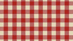 a red and white checkered table cloth