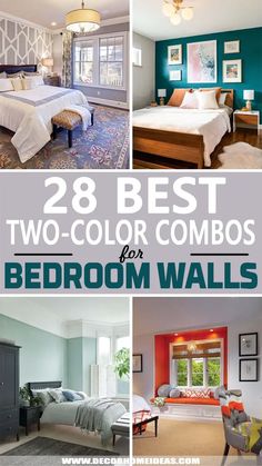 the best two color combos for bedroom walls