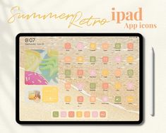 the ipad app is designed to look like it has been made into a beach scene
