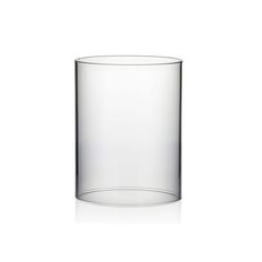 an empty glass on a white background