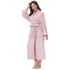 Elevate your evening comfort with our Diamond Waffle Look Bathrobe, featuring a cozy knit texture and thoughtful design for a touch of luxury. Eider & Ivory™ Color: Rose, Size: L / XL | Eider & Ivory™ Wingard Cotton Mid-Calf Bathrobe w / Pockets 49.0 H x 48.0 W in pink100% Cotton in Rose | L / XL | Wayfair Cotton Bathrobe, Knit Texture, Cozy Knit, Cozy Knits, Waffle Knit, Mid Calf, Lovely Gift, Snug Fit, Pink Ladies