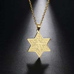 40501395718262 Supernatural Jewelry, Pentagram Jewelry, Star Of David Necklace, Jewish Star, Star Of David Pendant, Symbol Necklace, Sterling Silver Cross, Star Of David, Stainless Steel Necklace