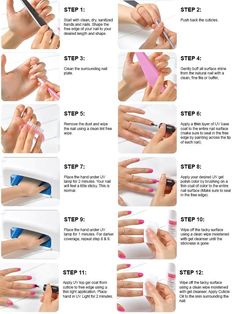 Best Nails Products Wholesale UV Lamp And Gel Polish Gel Nail Tutorial, Manicure Steps, Gel French Manicure, Gel Manicure At Home, Acrylic Nails At Home, Gel Nails At Home, Diy Acrylic Nails, Manicure Gel