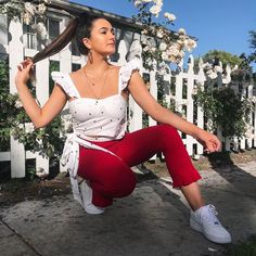 96 of the Chicest White Sneaker Outfits Ever | Who What Wear Air Force One Outfits, Nike Air Force 1 Outfit