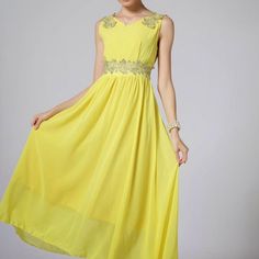 New With Tags, Yellow. Chiffon Maxi Dress, Side Zipper, Great Wedding Guest Dress. Please Note All Of The Measurements. Sleeveless, Lightweight And Flowey. Not A High End Brand But Looks Unique And More Expensive Than It Is. Please Ask Questions. Spring Sleeveless Chiffon Dress For Banquet, Sleeveless Chiffon Dress For Spring Banquet, Summer Banquet Dress In Georgette, Summer Georgette Dress For Banquets, Flowy Sleeveless Chiffon Dress For Banquet, Sleeveless Chiffon Dress For Wedding, Sleeveless Chiffon Bridesmaid Dress, Sleeveless Chiffon Wedding Dress, Spring Banquet Chiffon Dress In Georgette