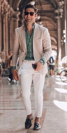 Office Old Money, Summer Wedding Suits, Summer Suits Men, Cocktail Attire Men, Old Money Fashion, Blazer Outfits Men, Smart Casual Menswear, Mens Business Casual Outfits