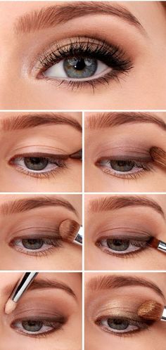 Smokey Eyeshadow Tutorial, Easy Eye Makeup Tutorial, Shadow Ideas, Trendy Eyeshadow, Smokey Eyeshadow, Makeup Tutorial Eyeshadow, Natural Makeup Tutorial, Simple Eye Makeup