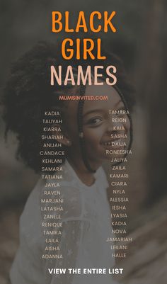 Unique Names Black, Black Names Girl, Baby Names Black People, Girl Names Unique Black, Black Female Names, Cute Baby Names Unique Girl Black, Black Names African Americans, Baby Girl Names Black, Baby Names Black