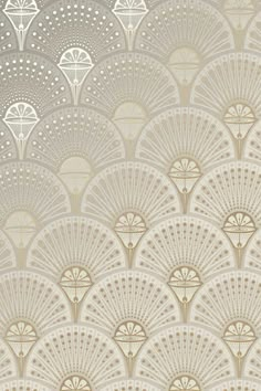 an art deco wallpaper design with fan shapes