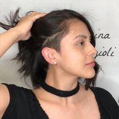 Undercut Hairstyles Women, Undercut Bob, Undercut Long Hair, Short Shaved Hairstyles, Shaved Side Hairstyles, Tutorial Ideas, Chin Length Hair, Fall Hair Color For Brunettes, Side Hairstyles