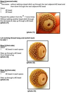 instructions for beading the beads on an object