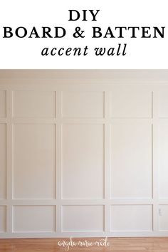 Learn how to install a board and batten wall for a full wall! This DIY board and batten accent wall adds character to any room for a budget friendly cost! Learn how to do board and batten around wall outlets, with textured walls, and for walls that aren't straight! Board And Batten Vaulted Wall Living Room, Board Batten Wall Living Room, Rectangle Board And Batten Wall, 2x4 Accent Wall, Full Wall Board And Batten Dining Room, Full Length Board And Batten Wall, Borden Batten Accent Wall, Full Height Board And Batten Wall, Board And Batten With Baseboard Heaters